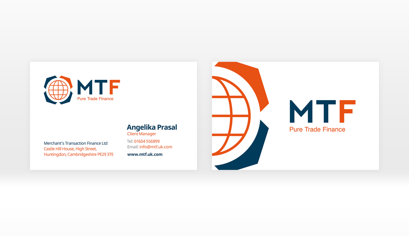 MTF business card design